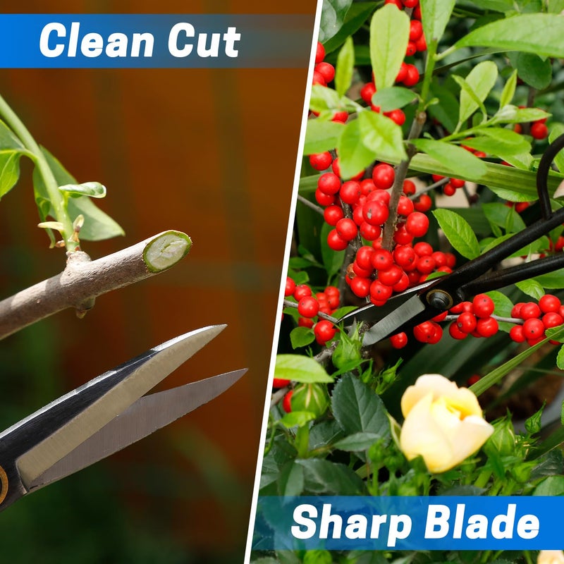 VISEMAN Japanese Bonsai Shears-Long Handle Gardening Scissors for Bonsai Trimming, Bonsai Scissors - Image 4